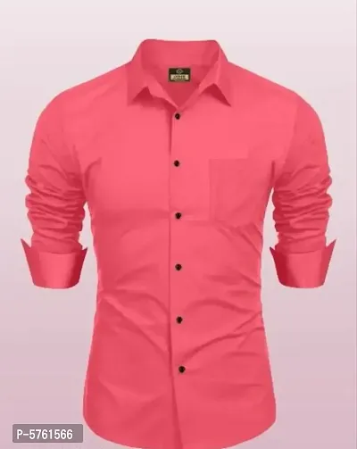 Stylish Cotton Blend Maroon Casual Shirt For Men