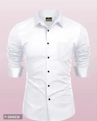 Classic Cotton Solid Casual Shirts for Men-thumb0