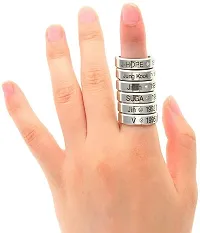 Vendsy Stainless Steel BTS Bangtan Ring for Men and Boys-Jin (Silver)-thumb2