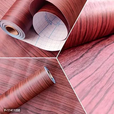 Univocean Self-Adhesive Vinyl Wood Grain Textured Peel and Stick Wallpaper for Living Room Bedroom Home Decoration Wallpaper (500 X 45 cm)-thumb4