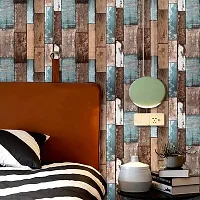 Univocean Multi-Design Wood Wallpaper, Self Adhesive PVC Wall Stickers, 500 x 45 cm-thumb3