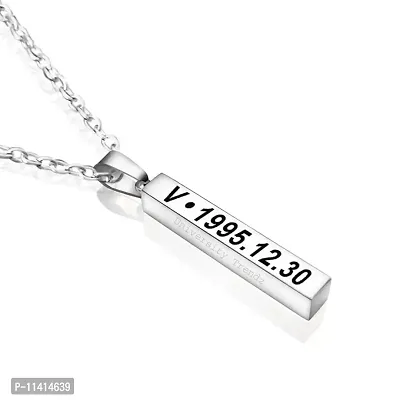 University Trendz Stainless Steel K-POP BTS Signature Printing Pendants/Necklace for Boys and Girls-thumb0
