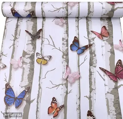 Univocean 3D Butterflies Background Wallpaper PVC Waterproof HD Wall Paper (500 X 45 cm)-thumb3