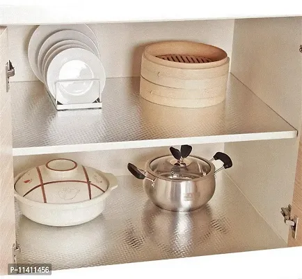 Univocean Kitchen Aluminium Foil Stickers, Backsplash Self Adhesive Kitchen Wallpaper for Cabinet, Drawers and Shelves (200 X 40 cm)-thumb4