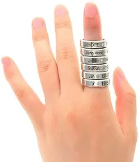 University Trendz BTS Bangtan Stainless Steel Ring - Kpop Jimin Name & DOB Ring for Men (Silver)-thumb4