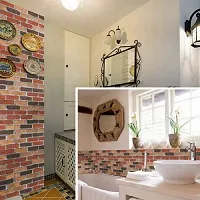Univocean 3D Red Brick Texture Look Wall Poster, Wallpaper, PVC Self Adhesive Home Decor Wall Stickers (1000 x 45 cm)-thumb3