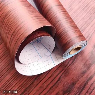 Univocean Self-Adhesive Vinyl Wood Grain Textured Peel and Stick Wallpaper for Living Room Bedroom Home Decoration Wallpaper (500 X 45 cm)-thumb3