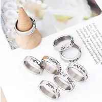 Vendsy Stainless Steel BTS Bangtan Ring for Men and Boys-Jin (Silver)-thumb1