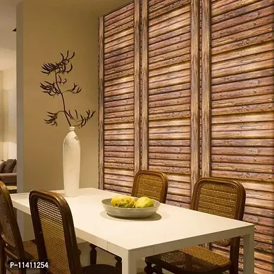 Univocean 3D Bamboo Peel and Stick Wallpaper PVC Waterproof HD Wall Paper (500 X 45 cm)-thumb0