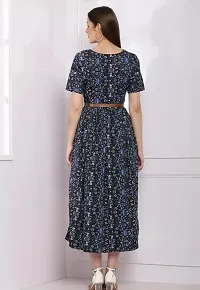 Classic Printed Crepe Dresses for Women-thumb1