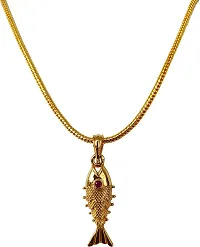 New Trendy Fish Pendent With Chain For Men/Women-thumb2