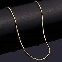 One Gram Gold Plated Rope chain Jewellery for Men, boys  Girls 24 Inch Gold Plated Alloy chain-thumb2