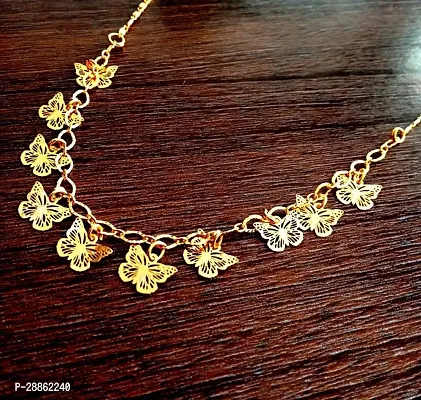 Golden Princess Traditional Gold Plated Designer Necklace Gold-plated Plated Brass Chain-thumb2