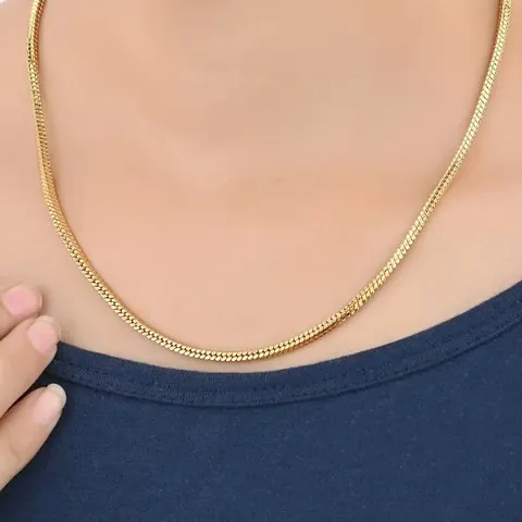 Trendy Plated 22 Inch Long Daily Wear Chain For Women