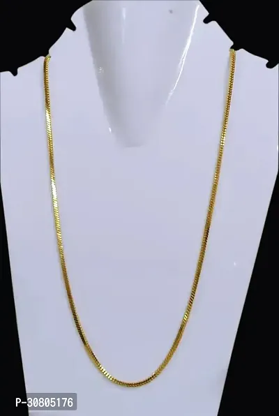 Trendy Gold Plated 22 Inch Long Daily Wear Chain For Women-thumb3