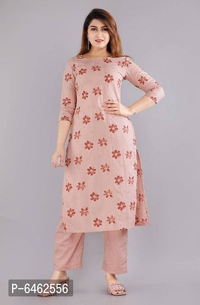 Cotton Printed Kurta With Pant Set-thumb0