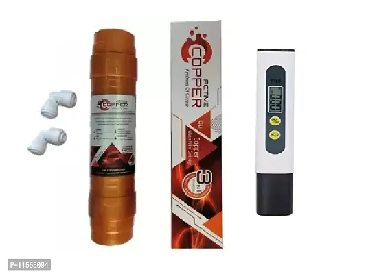 TDS Meter With Active Copper Filter Cartridge for All Types of RO UV Water Purifier System-thumb0