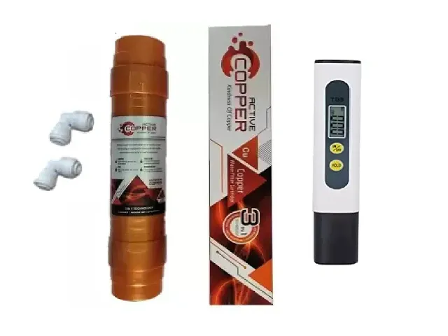 TDS Meter With Active Copper Filter Cartridge for All Types of RO UV Water Purifier System