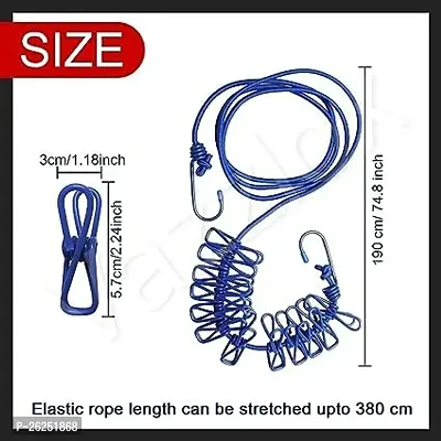 Clothesline Laundry Line Camping Clothes Lines Adjustable Clothes Rope PACK OF 1