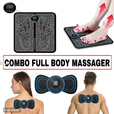 Foot Massager Pain Relief Wireless EMS Massage Mat Machine,Rechargeable Portable Folding Body Massager with 8 Mode/19 Levels for Legs,Body Foot,Neck,Arms,Hand Therapy Machine(pack of 1)-thumb2