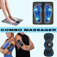 Foot Massager Pain Relief Wireless EMS Massage Mat Machine,Rechargeable Portable Folding Body Massager with 8 Mode/19 Levels for Legs,Body Foot,Neck,Arms,Hand Therapy Machine(pack of 1)-thumb2