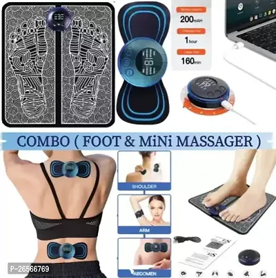 COMBO PACK OF EMS FOOT MASSAGER AND BUTTERFLY MINI MASSAGER(pack of 1)