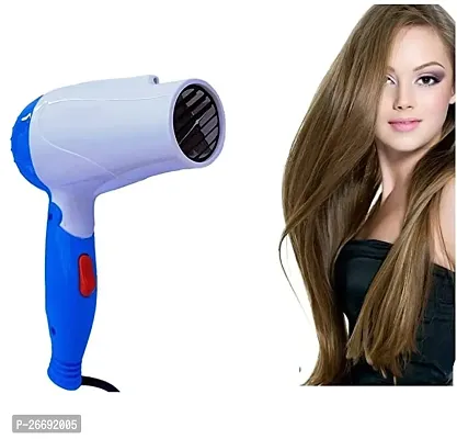 1290 Professional Electric Foldable Hair Dryer With 2 Speed Control 1000 Watt, Multicolor(pack of 1)-thumb0
