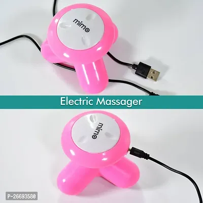 Mini Corded Electric Powerful Full Body Massager with USB Power Cable for Muscle Pain, Multicolor-thumb3