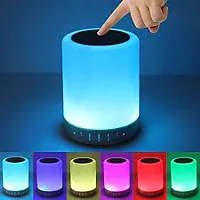 Portable Bluetooth  HiFi Speaker with Smart Colour Changing Touch Control, USB Rechargeable PACK OF 1-thumb2