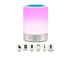 Portable Bluetooth  HiFi Speaker with Smart Colour Changing Touch Control, USB Rechargeable PACK OF 1-thumb3