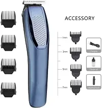 AT 1210 Clipper Shaver Rechargeable Trimmer 100 min Runtime 4 Length Settings  (Blue)pack of 1-thumb3