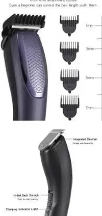 AT-1210 Rechargeable 4 Clipper Hair Trimmer for Men Trimmer 45 min Runtime 4 Length Settings(multicolor)-thumb3