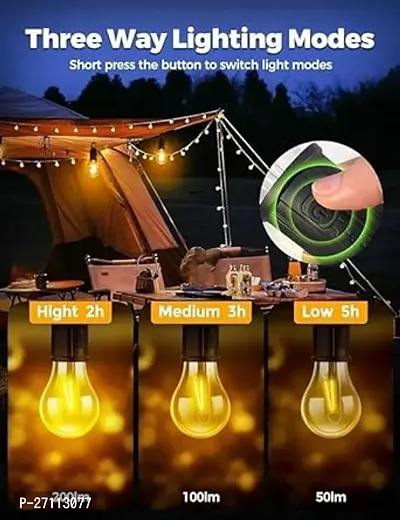 Rechargeable Camping Bulb | Hanging Tent Light Bulb | 3 Lighting Modes Tent Lamp for Camping(pack of 1)-thumb4