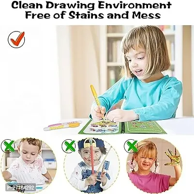 Reusable Magic Water Painting Book Magic Doodle Pen Coloring For Kids(pack of 1)-thumb4