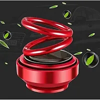 Car Air Freshener Double Ring Rotating Solar Powered Car Air Purifier Interior(pack of 1)-thumb3