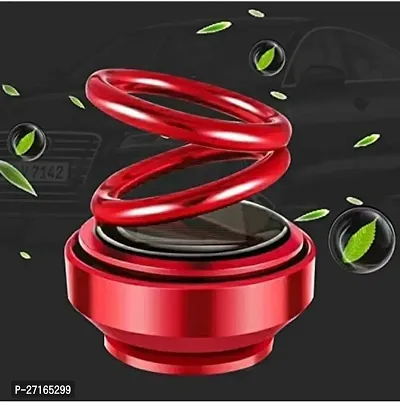 Car Air Freshener Double Ring Rotating Solar Powered Car Air Purifier Interior(pack of 1)-thumb4