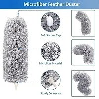 Bendable  Extendable Microfiber Feather Duster Fan Cleaning Mop with 100 inches Expandable Pole Handle (PACK OF 1)-thumb3