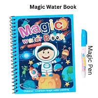 Magic Quick Dry Water Book Reusable Colouring Water Doodle Book self-Drying with Water Pen for Kids Drawing Practice(pack of 1)-thumb4