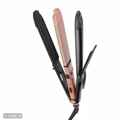 3-in1 Hair Styler Straightner, Crimper, Curler For Women, Variable Style Settings PACK OF 1-thumb0