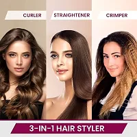 3-in1 Hair Styler Straightner, Crimper, Curler For Women, Variable Style Settings PACK OF 1-thumb3