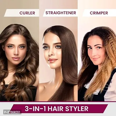 3-in1 Hair Styler Variable Style Settings, Keratin Infused Ceramic Coated Plate, PACK OF 1-thumb3