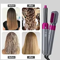 5 in 1 Hot Air Styler Hair Dryer Curler in All Detachable Brush Head for Straightening Curling Hair Type,Negative Ion Comb for Straightening PACK OF 1-thumb1