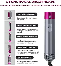 5 in 1 Hot Air Styler Hair Dryer Curler in All Styling Tool for Curly Hair Hair Type,Negative Ion Comb PACK OF 1-thumb3