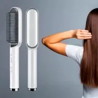 909B Hair Straightener Comb Brush for Women, Hair Styler Brush Hair Straightening Iron, Straightener Machine PACK OF 1-thumb1