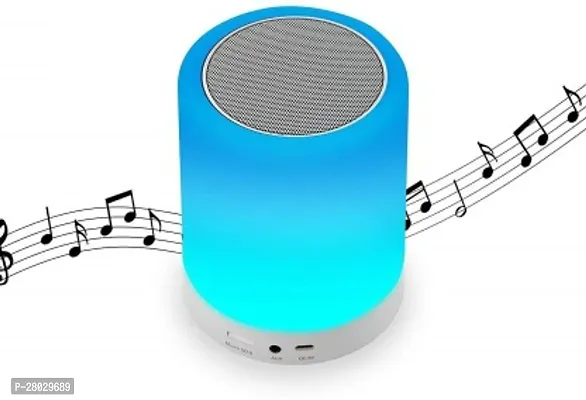 Portable Color Changing LED Touch Lamp Bluetooth Speaker Smart Music Light(PACK OF 1)-thumb0
