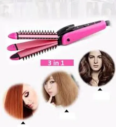 3 in 1 Hair Straightener, Hair Curler And Hair Crimper machine for Women