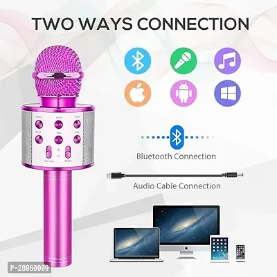 Mic WS-858 with Microphone Speaker for All Smart Phones (Multicolour) PACK OF 1-thumb2