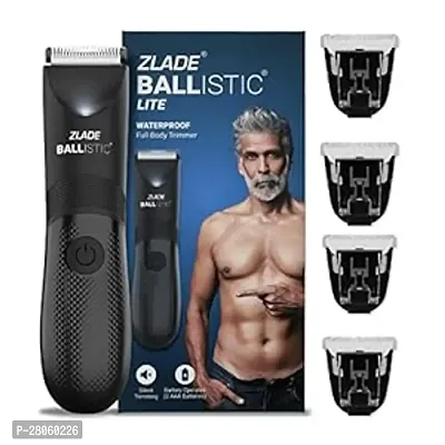 Zlade Ballistic LITE Manscaping Body Trimmer Smart Travel Lock, 3 Second Long Press Button to Start, Colour Black PACK OF 1-thumb0