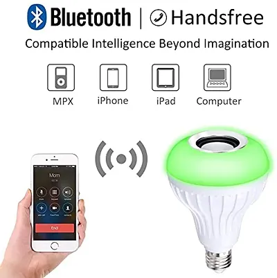 Color Changing Led Bulb With Remote Inbuilt Bluetooth Speaker