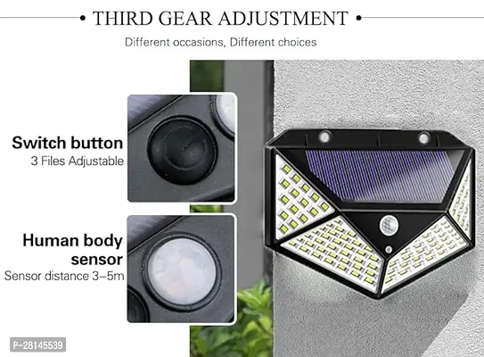 Solar Night Spotlight for Outdoor/Garden Wall, Solar Lights for Home (led 100) PACK OF 1-thumb3